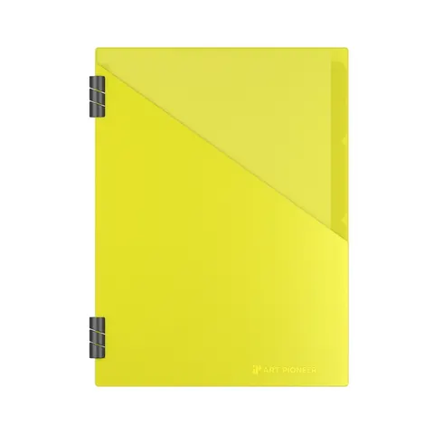 Organizator Art Pioneer The Fluorescent, A5, copertă PVC, 50 foi, galben