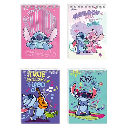 Bloc notes Best Buy, Stitch, A7, cu pătrate, hârtie offset, 42 file, asortat, 1 buc