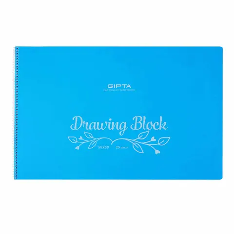 Gipta Sketchpad, 35 x 50 cm, 110 g/m2, copertă PP, 25 foi
