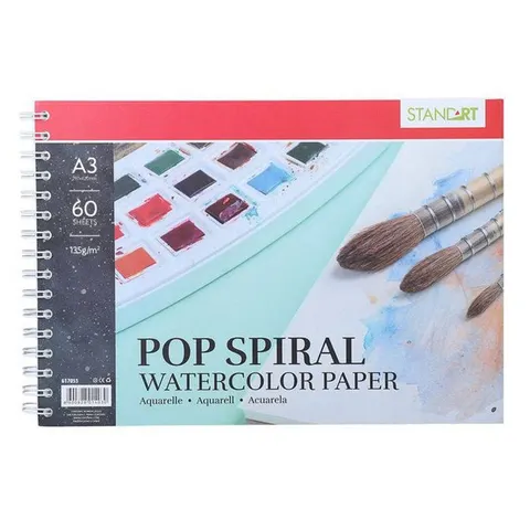 Standart Pop Drawing Pad, cu spirală, A3, 135 g/m?, 60 coli
