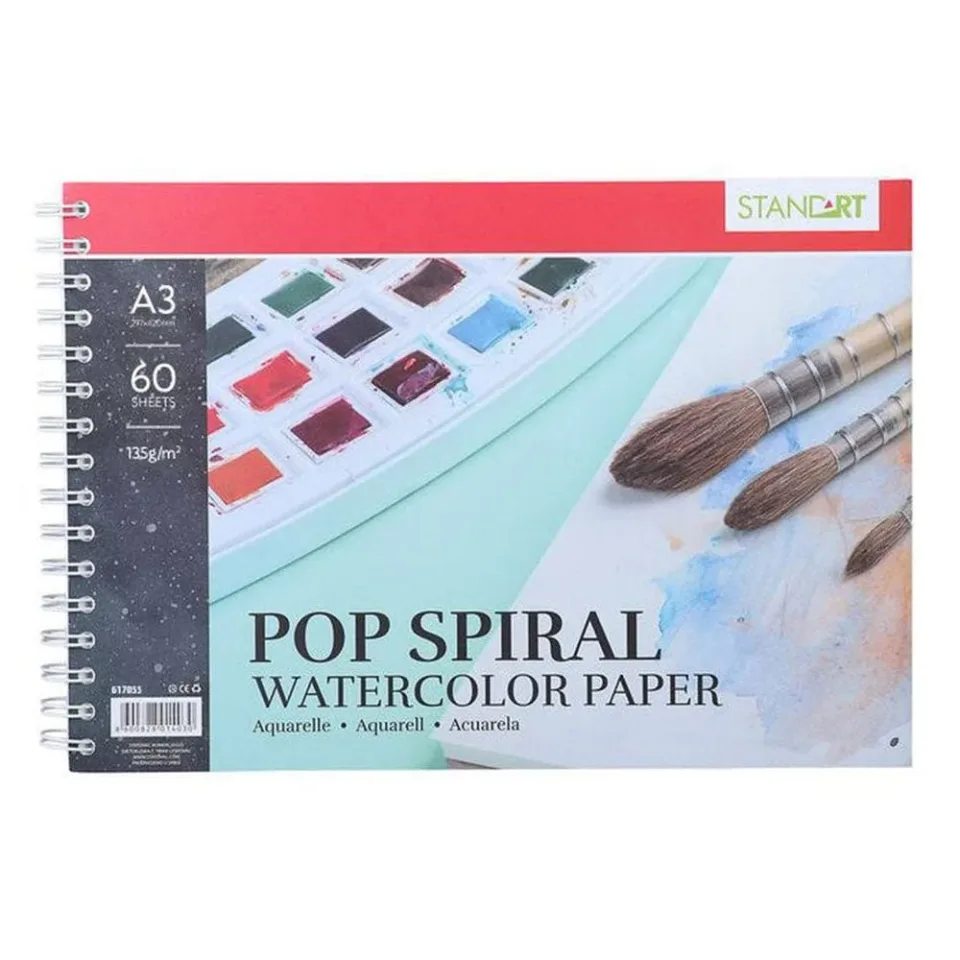 Standart Pop Drawing Pad, cu spirală, A3, 135 g/m?, 60 coli