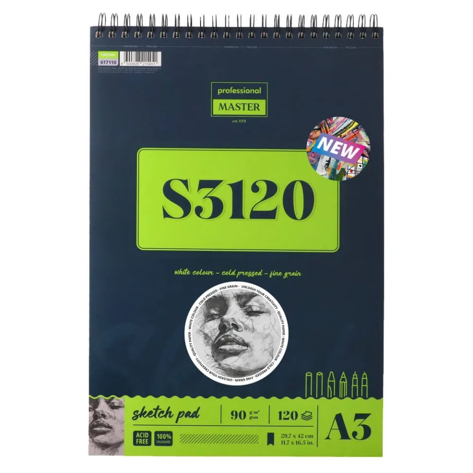 Standart Sketch Pad S3120, A3, 90 g/m?, 120 foi