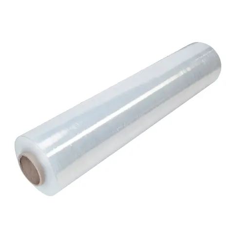 Folie stretch, lățime 500 mm, grosime 23 µm, greutate netă 1.7 kg, transparentă