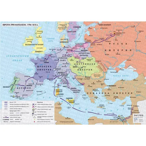 Harta Europei în timpul lui Napoleon, 1794–1815