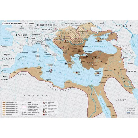 Harta Imperiului Otoman sec. XIV-XVII
