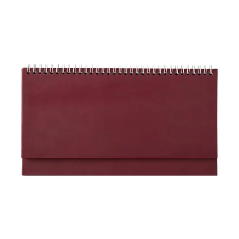 Calendar de birou-caiet Etna, 29 x 13 cm, 62 pagini, roșu