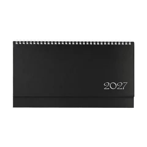 Calendar de birou-caiet Olymp, 29 x 13 cm, negru