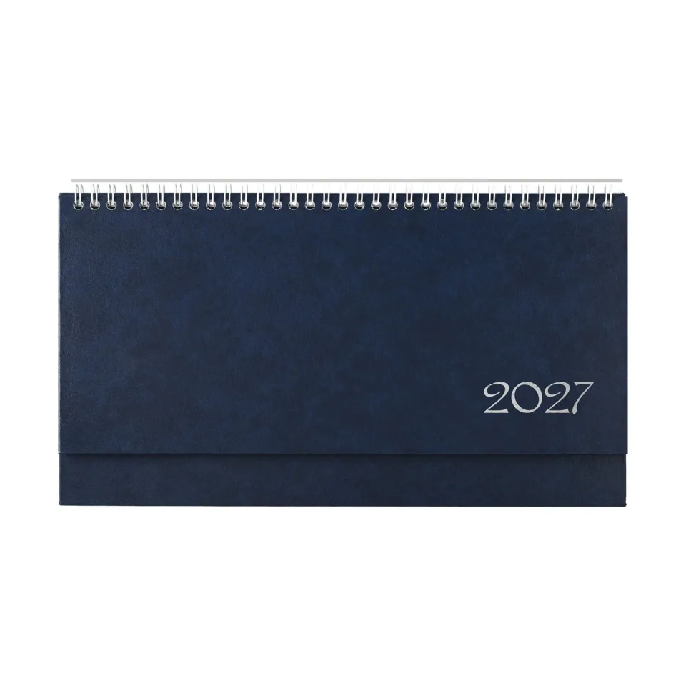 Calendar-planificator de birou Olympus, 29 x 13 cm, albastru