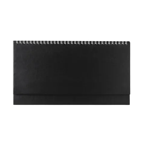 Planificator de birou Etna, 29 x 13 cm, 62 pagini, negru