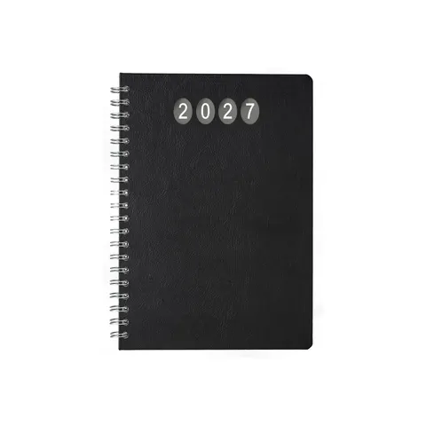Calendar-agendă Elite, săptămânal, 19 x 27 cm, negru