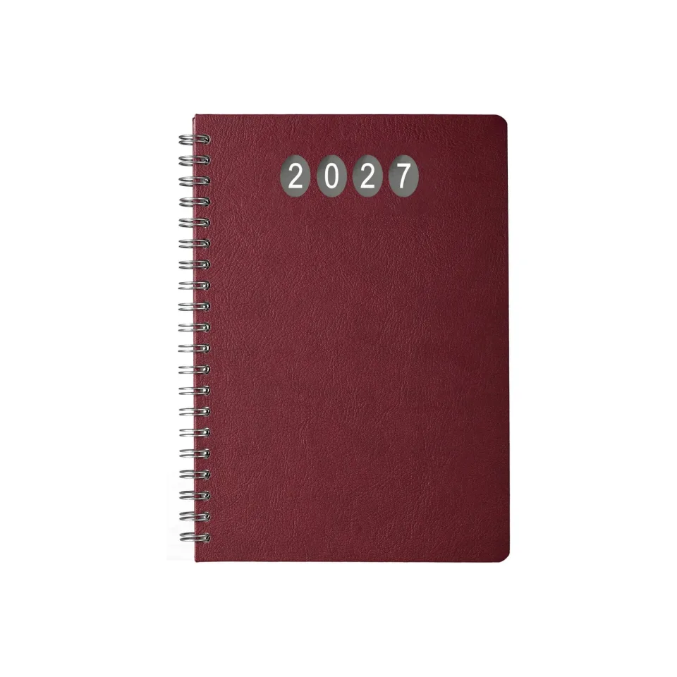 Planner Elite, săptămânal, 19 x 27 cm, burgundy