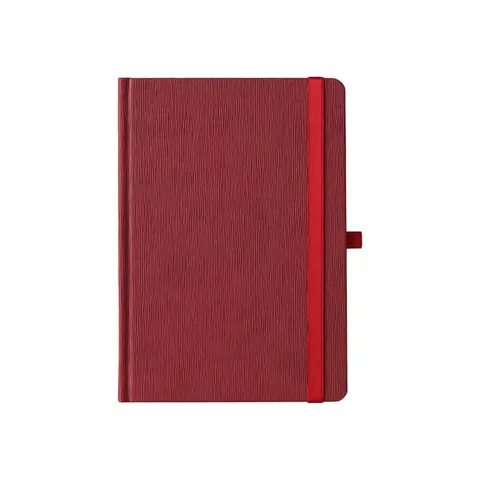 Planner săptămânal Praktik, A5, cu date și elastic, 192 pagini, bordo