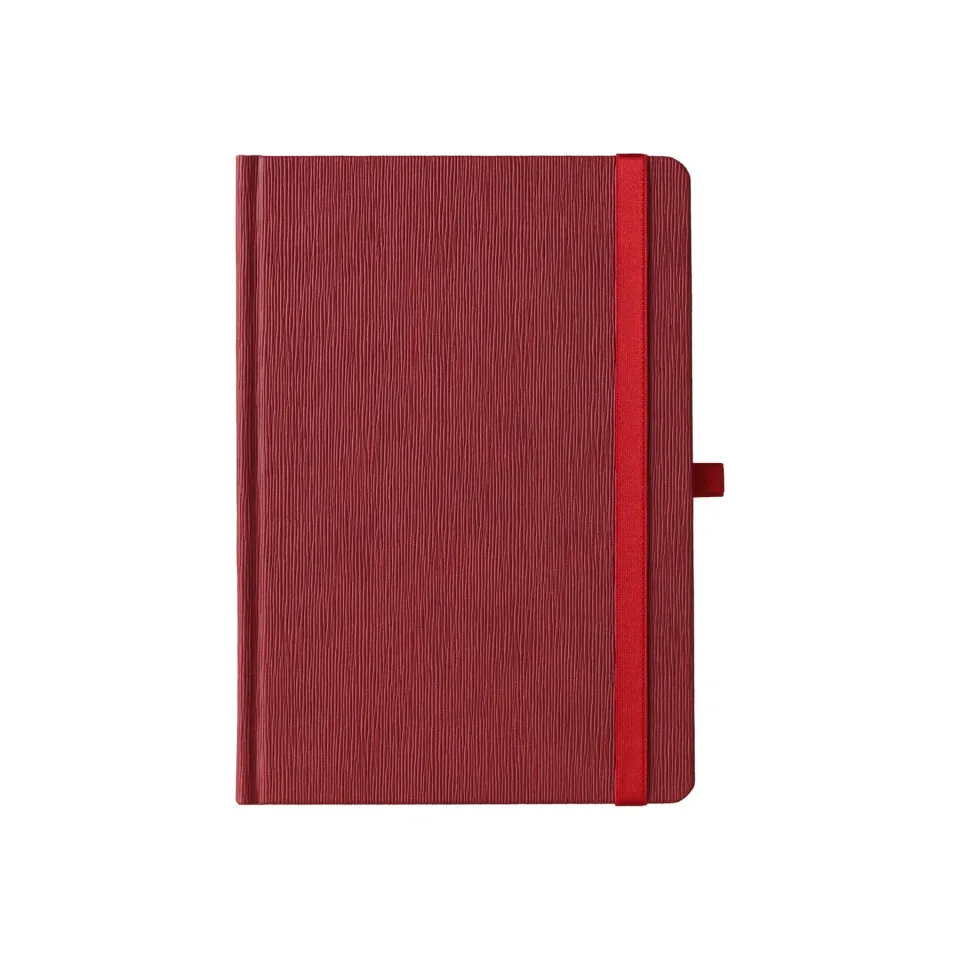 Planner săptămânal Praktik, A5, cu date și elastic, 192 pagini, bordo