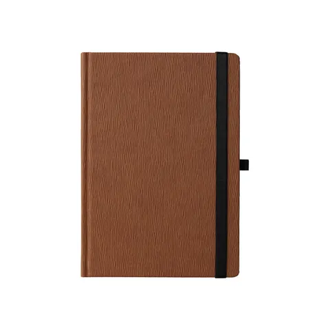 Planner Praktik, A5, datat, cu elastic, 192 pagini, maro