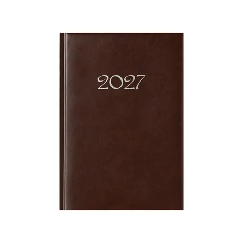 Victoria Planner, nedatat, A5, copertă tare, maro