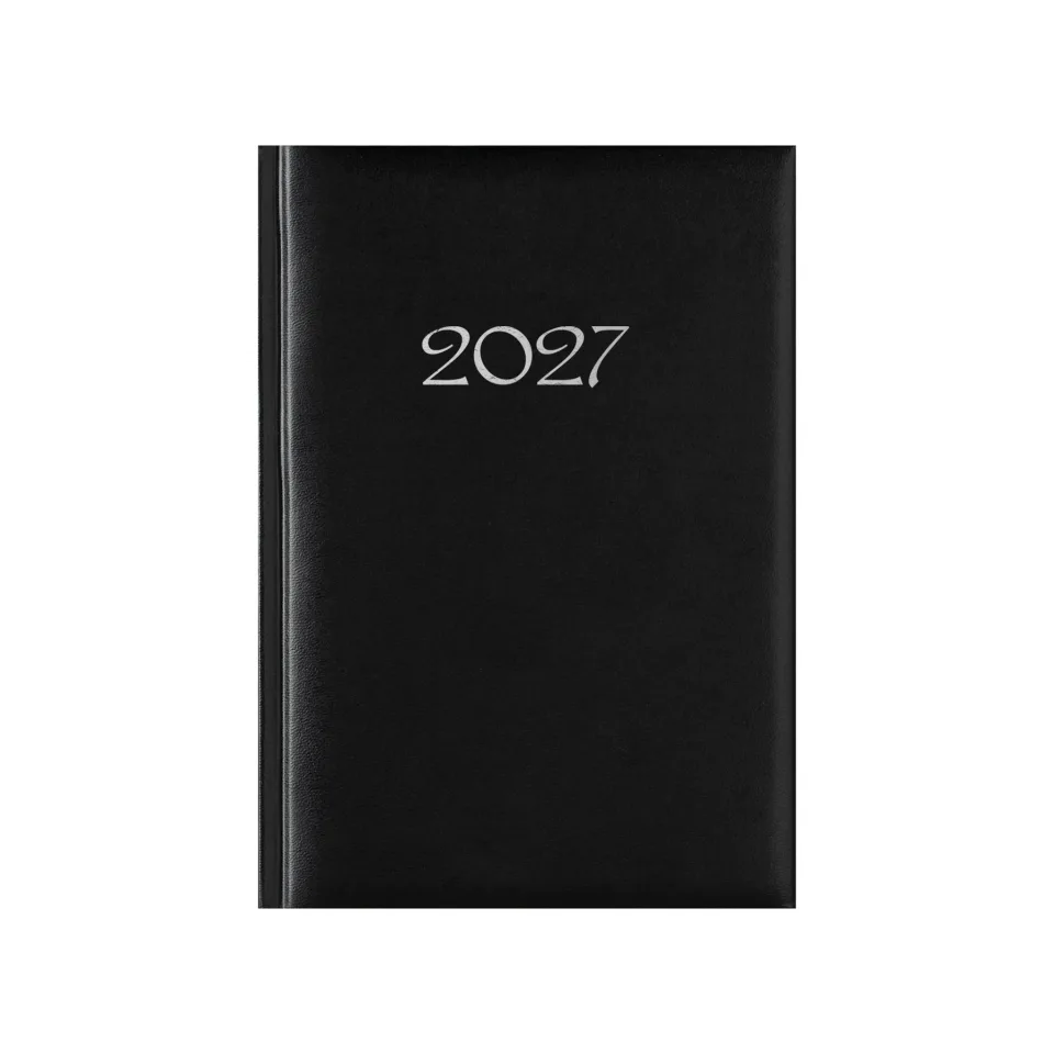 Planner Victoria, nedatat, A5, copertă tare, negru