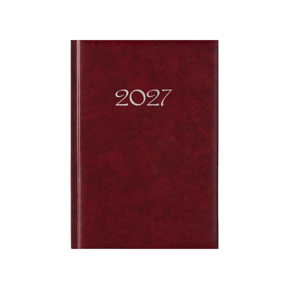Planner Victoria, nedatat, A5, copertă tare, burgundy