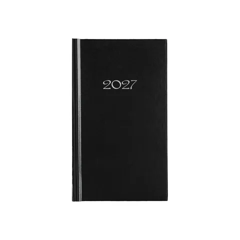 Planner Slim, săptămânal, 9 x 16 cm, negru