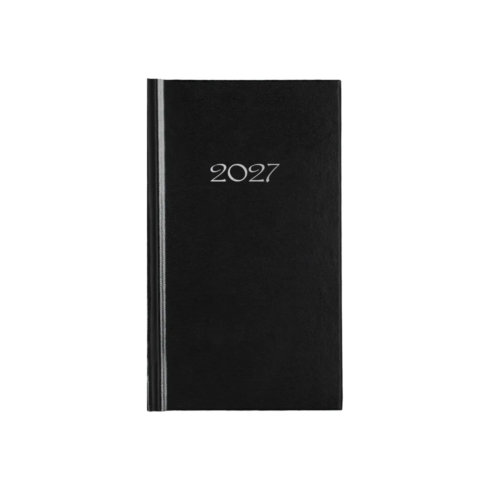 Planner Slim, săptămânal, 9 x 16 cm, negru