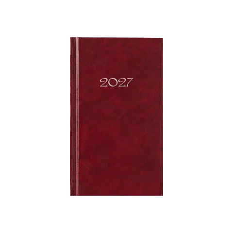 Planner Slim, săptămânal, 9 x 16 cm, burgundy