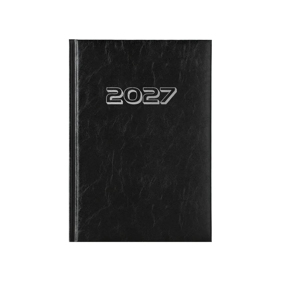 Planner Vitosha, cu date, A5, negru