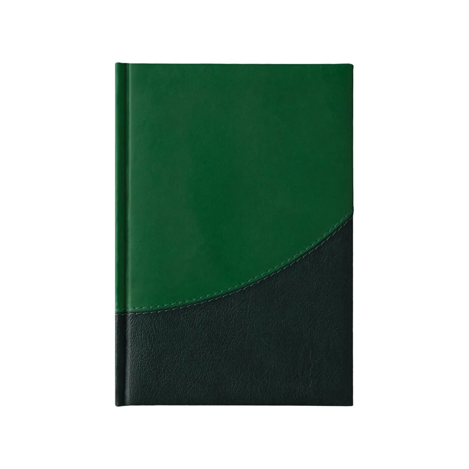 Planner-caiet Prestige, datat, A5, verde/verde închis