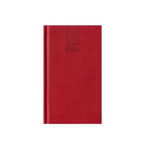 Agendă Polo, săptămânală, 9 x 16 cm, roșu