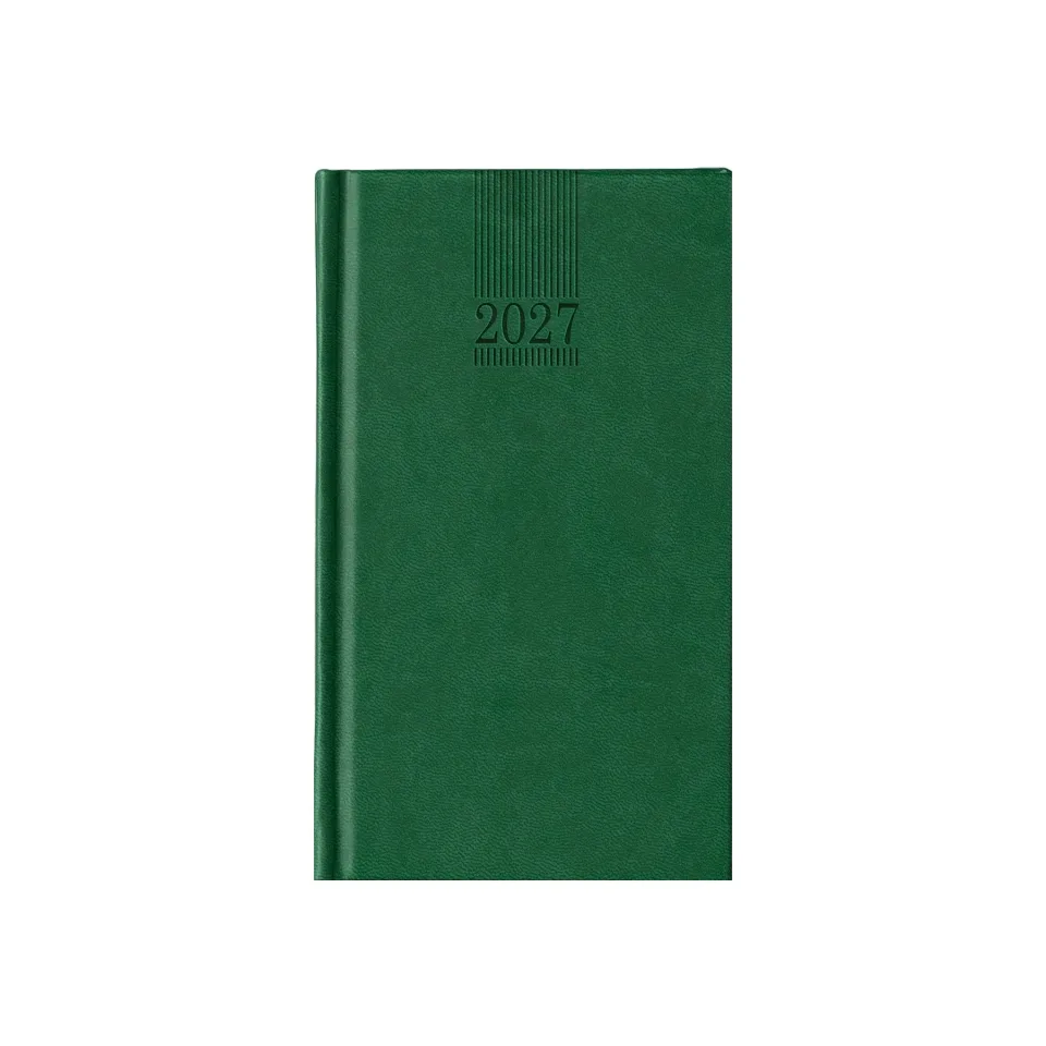 Calendar-caiet Polo, săptămânal, 9 x 16 cm, verde