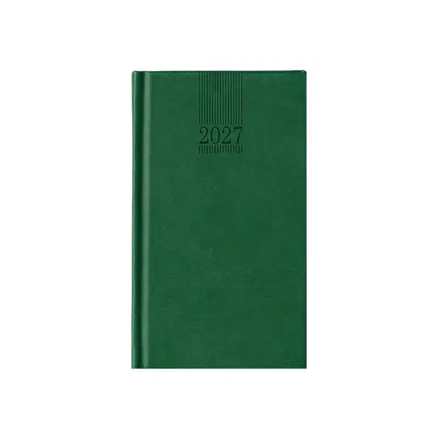 Calendar-caiet Polo, săptămânal, 9 x 16 cm, verde