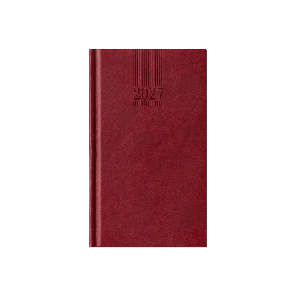 Agendă Polo, săptămânală, 9 x 16 cm, bordo