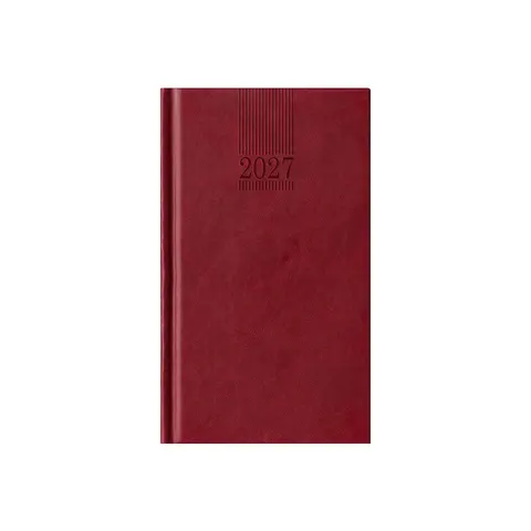 Agendă Polo, săptămânală, 9 x 16 cm, bordo