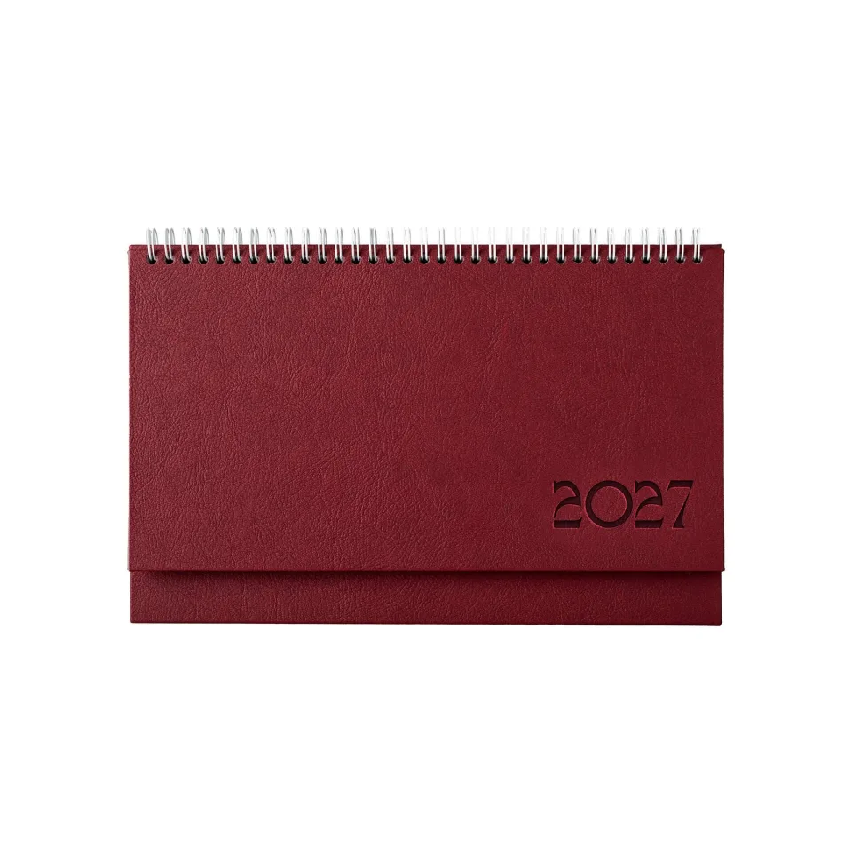 Calendar de birou Kazbek, 30 x 15.5 cm, burgund