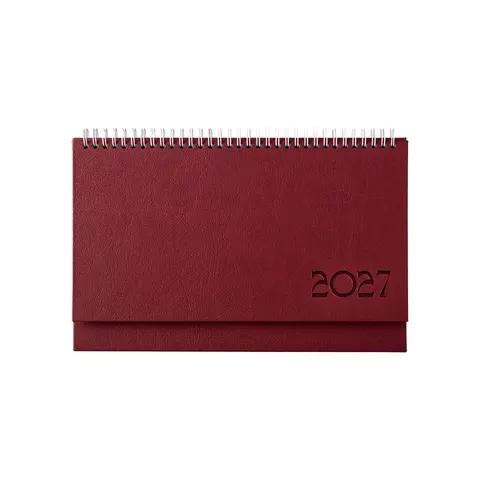 Calendar de birou Kazbek, 30 x 15.5 cm, burgund