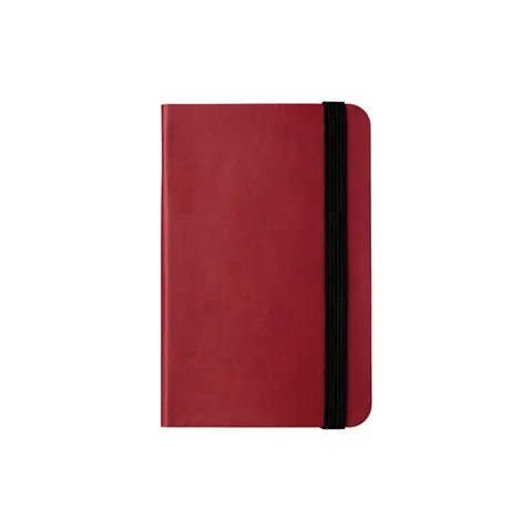 Caiet Piccolo, cu elastic, 9 x 14 cm, 80 file, bordo