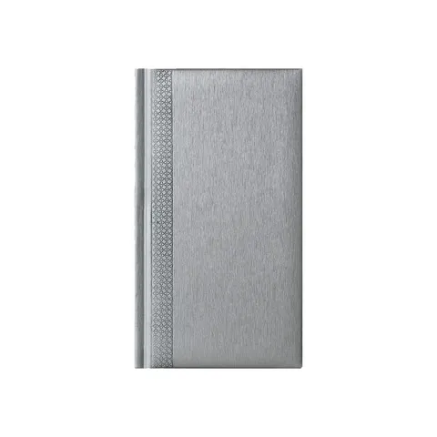Planner Finese, nedatat, 9.5 × 17.5 cm, argintiu