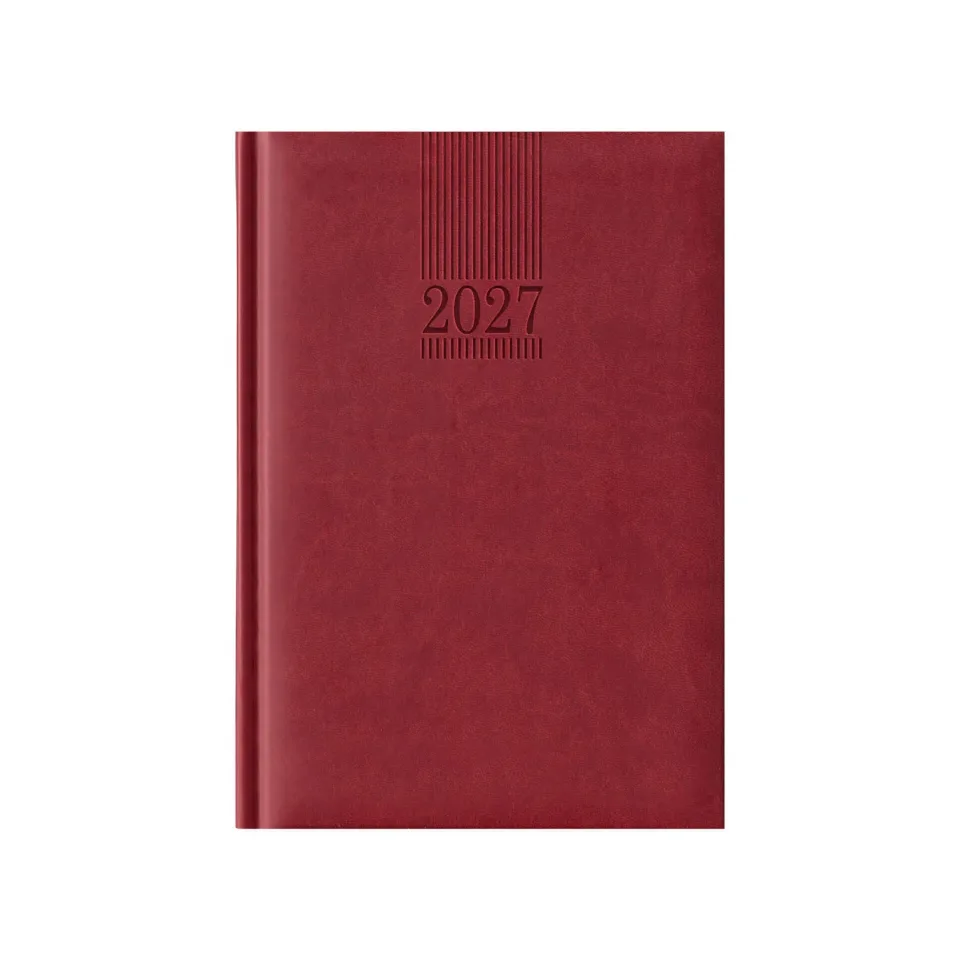Picasso Agendă planner, nedatată, A5, bordo