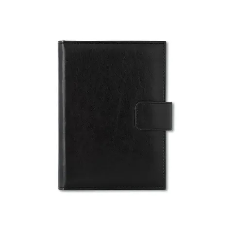 Planner Niagara, datat, A5, copertă din piele, negru