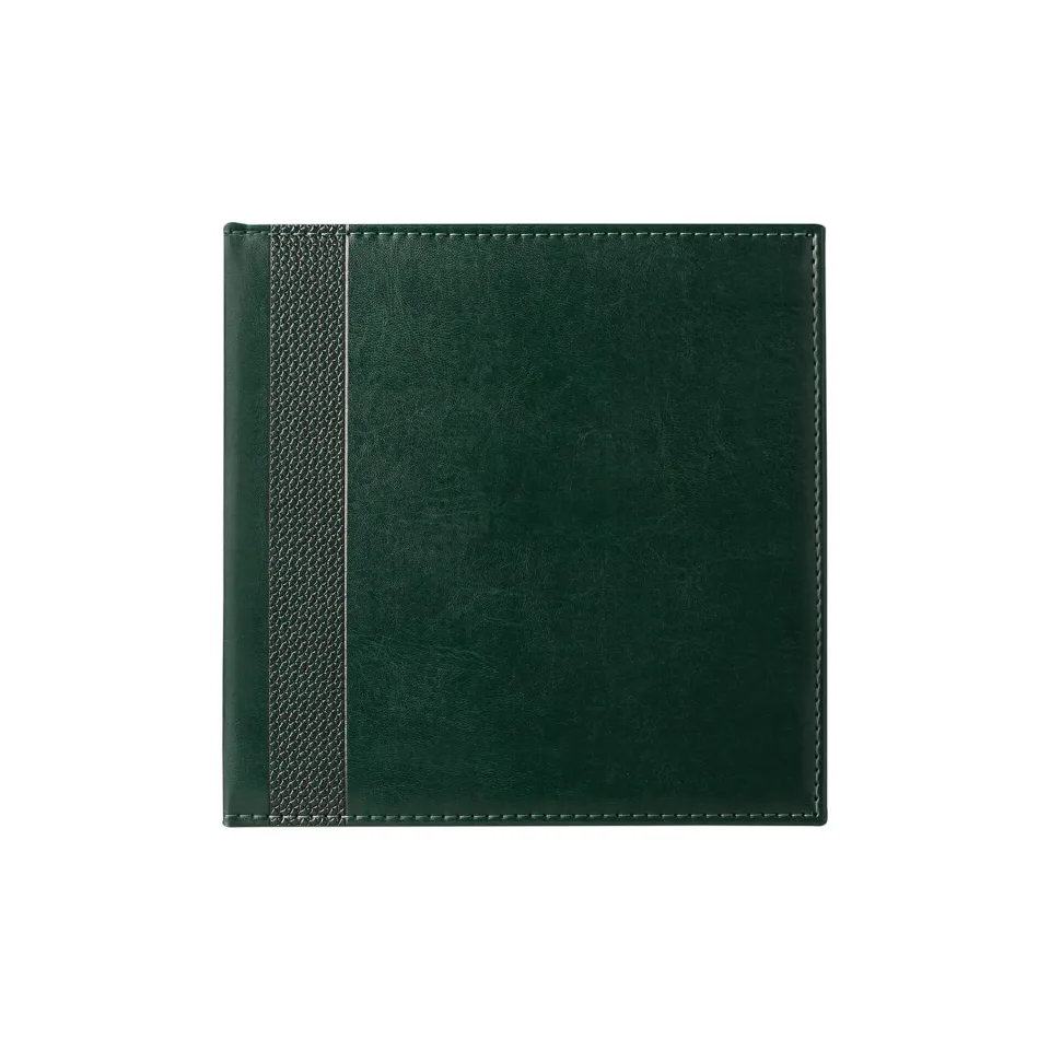 Agendă-calendar K2, nedatată, 20 x 20 cm, verde