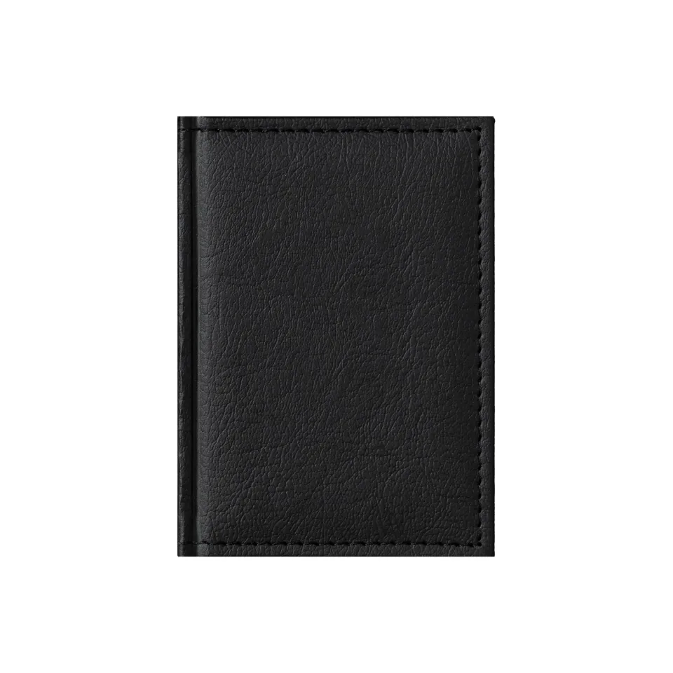 Planner Casanova, datat, 10 x 15 cm, copertă din piele, negru