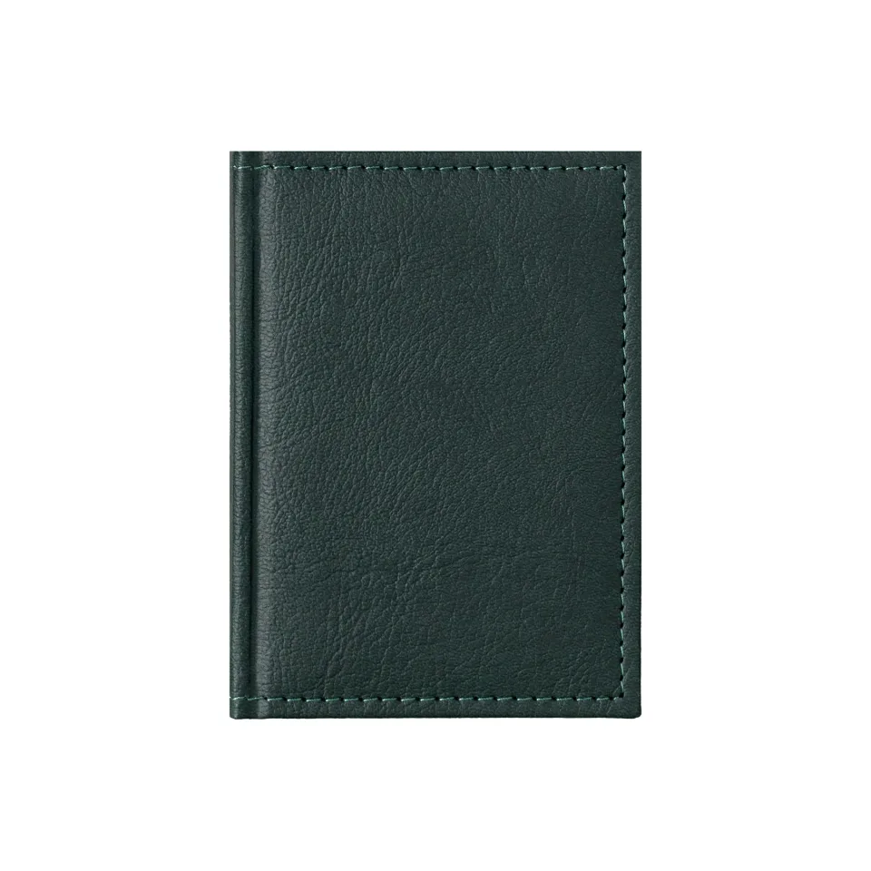 Planner Casanova, datat, 10 x 15 cm, copertă din piele, verde