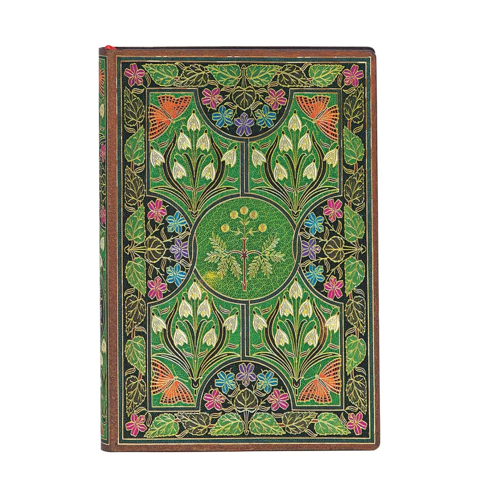 Paperblanks Caiet Poetry in Bloom, 95 x 140 mm, dictando, copertă moale, 88 file