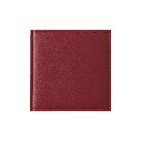 Planner Vega, nedatat, 16 x 16 cm, bordo