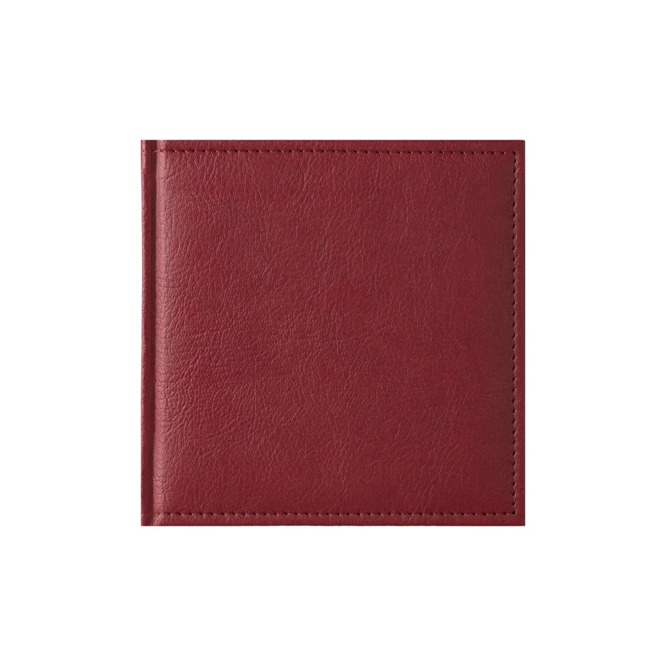 Planner Vega, nedatat, 16 x 16 cm, bordo