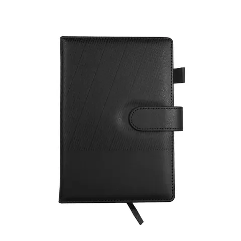 Carnet, cu închidere magnetică, nedatat, A5, negru