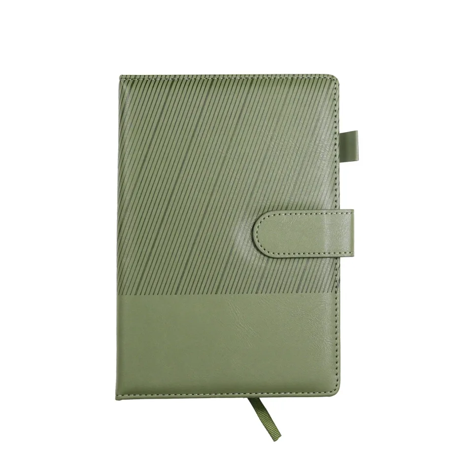 Caiet, cu închidere magnetică, nedatat, A5, verde
