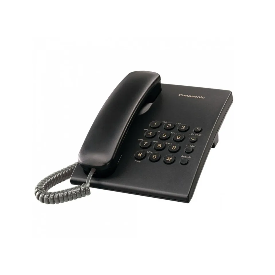 Telefon fix cu fir Panasonic KX-TS500, negru