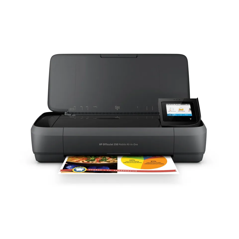 Dispozitiv multifuncțional Inkjet HP 3 în 1 OfficeJet 250 Mobile, CZ992A, A4
