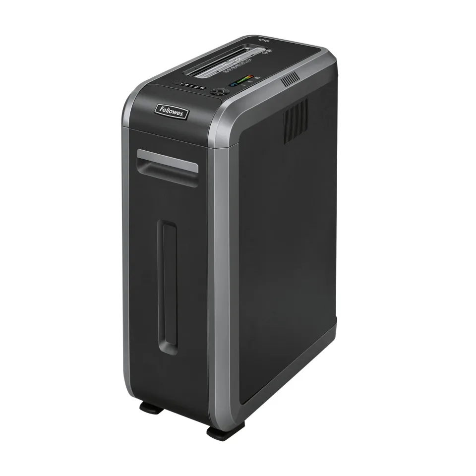 Distrugător de documente Fellowes Powershred 125Ci, 100% Jam Proof, Cross-Cut, 53 L, P-4, nivel zgomot 63 dB