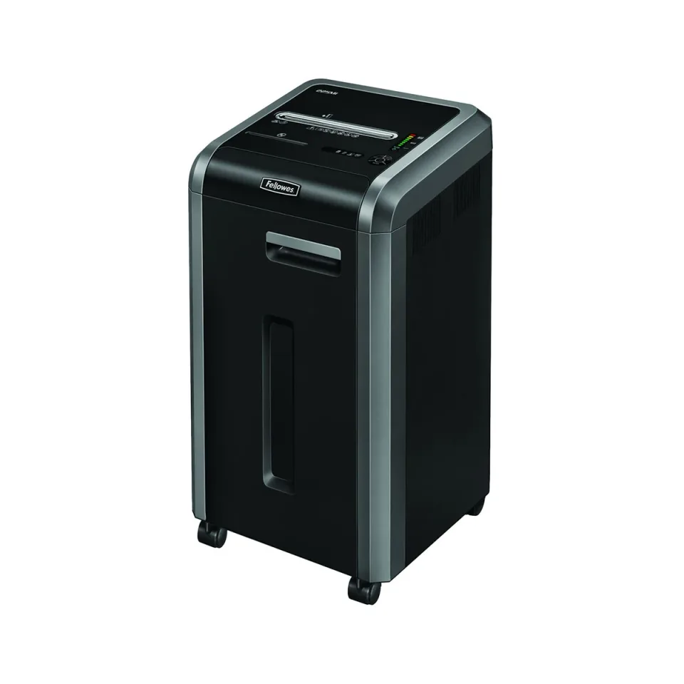 Distrugător de documente Fellowes Powershred 225MI, 100% anti-blocare, tăiere transversală, 60 l