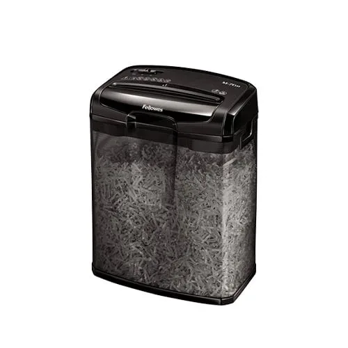 Distrugător de documente M-7CM Fellowes, Cross-Cut, 13 L, P-4, timp de lucru 5 min, timp de repaus 30 min